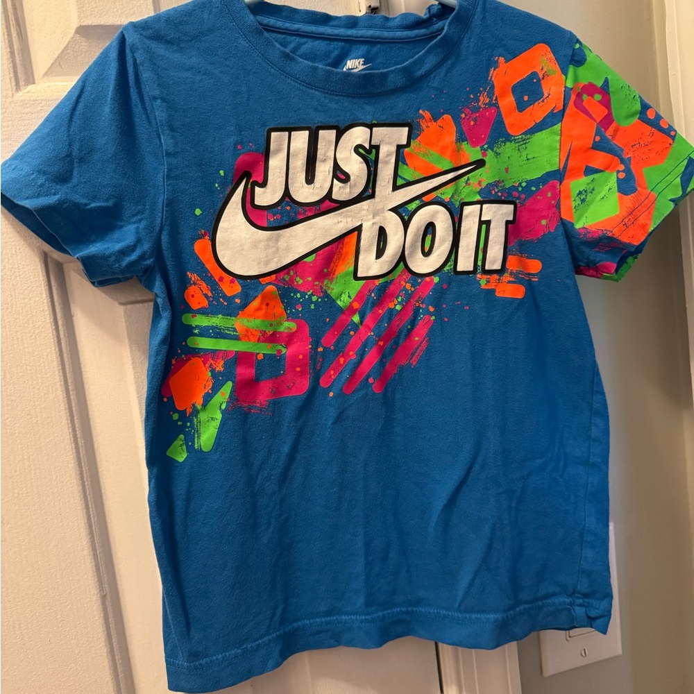 Nike Vibrant Blue Tee with Graphic Design